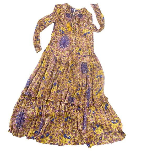 Anthropologie Dresses & Skirts - Anthropologie Floral Bohemian Maxi Dress Size Small